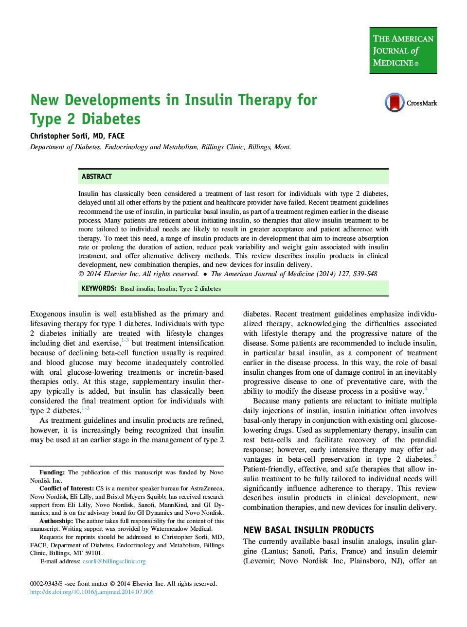 پیشرفت های جدید در درمان انسولین برای دیابت نوع 2 