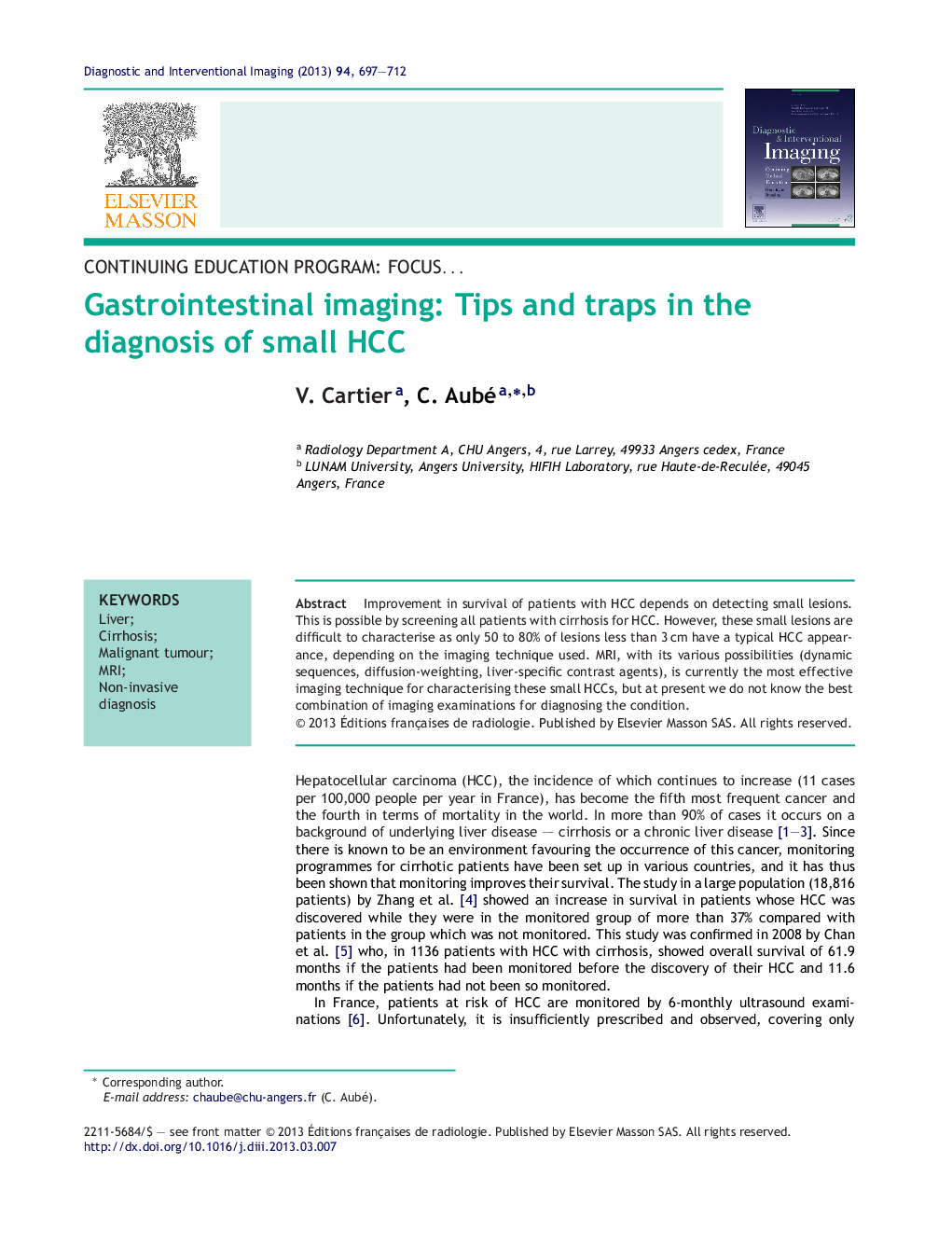 Gastrointestinal imaging: Tips and traps in the diagnosis of small HCC