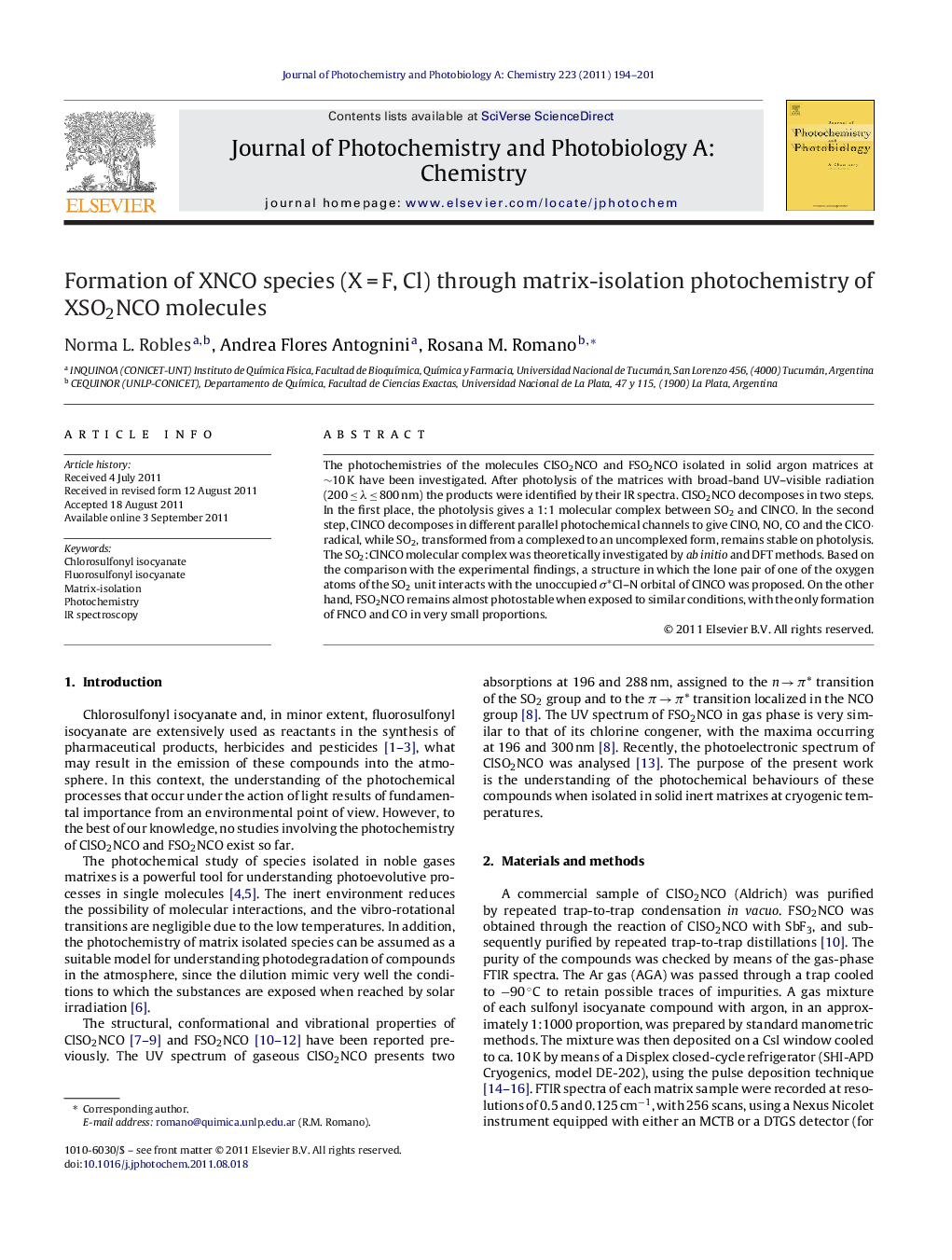 Formation of XNCO species (X = F, Cl) through matrix-isolation photochemistry of XSO2NCO molecules