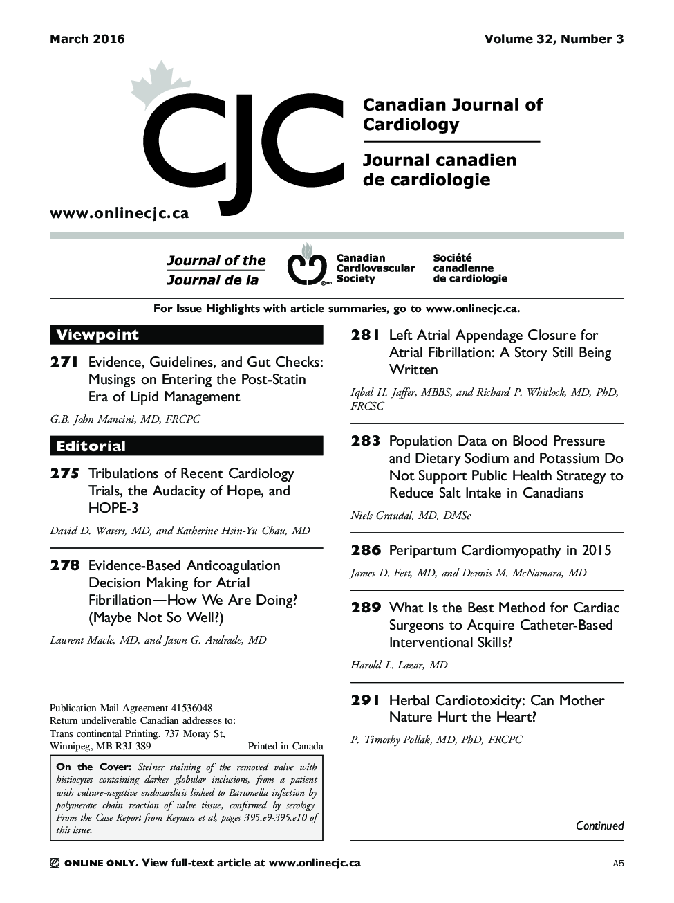 Table of Contents