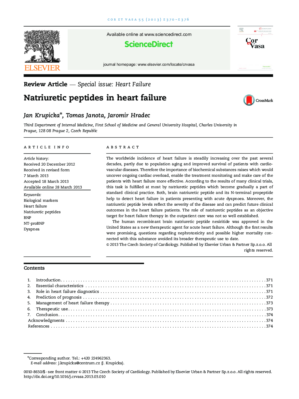 Natriuretic peptides in heart failure