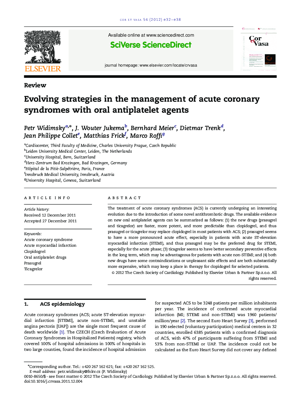 Evolving strategies in the management of acute coronary syndromes with oral antiplatelet agents