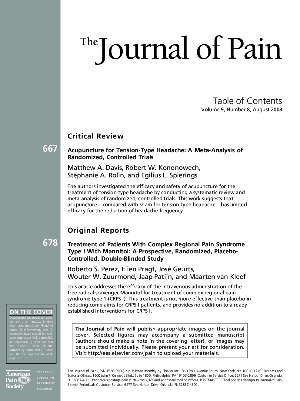 عکس صفحه اول مقاله: Table of Contents Table of Contents