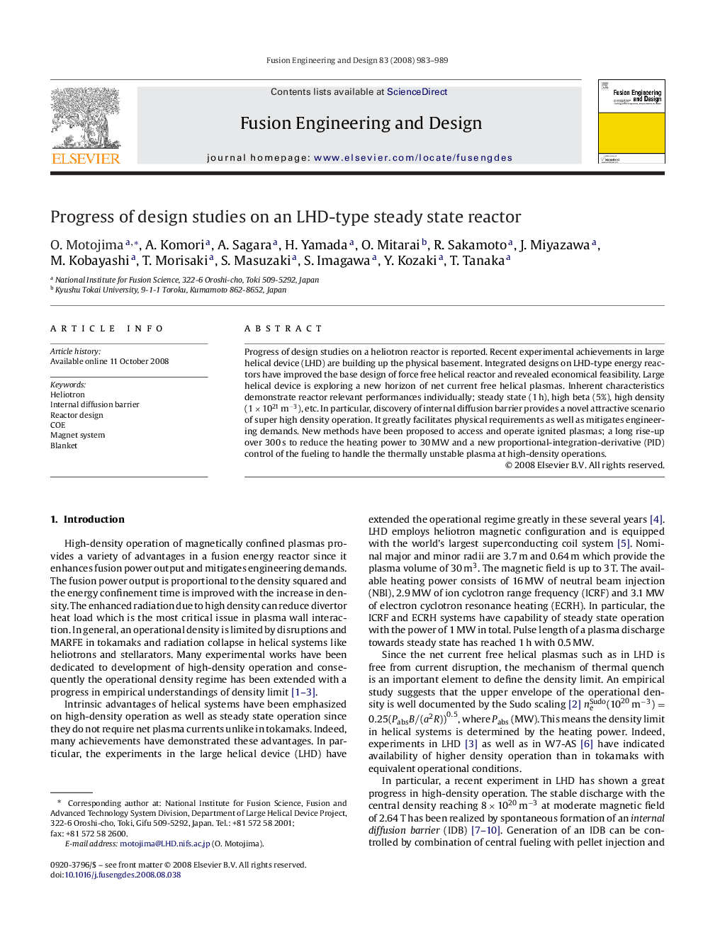 Progress of design studies on an LHD-type steady state reactor