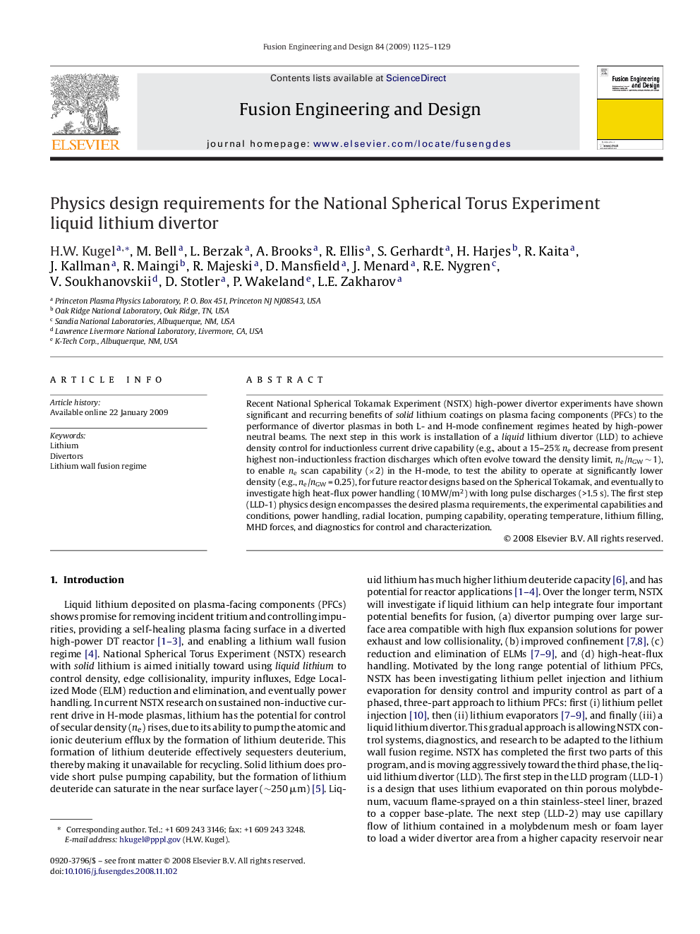 Physics design requirements for the National Spherical Torus Experiment liquid lithium divertor