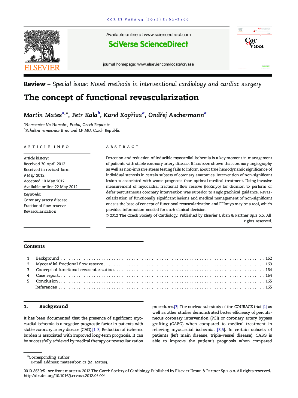 The concept of functional revascularization