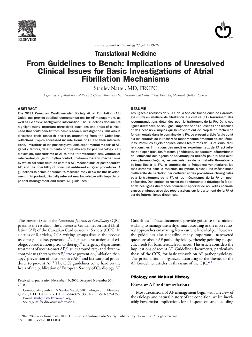 From Guidelines to Bench: Implications of Unresolved Clinical Issues for Basic Investigations of Atrial Fibrillation Mechanisms 