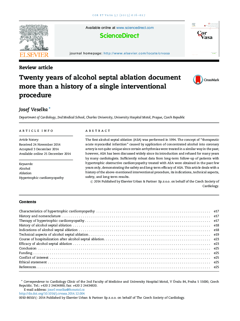 Twenty years of alcohol septal ablation document more than a history of a single interventional procedure