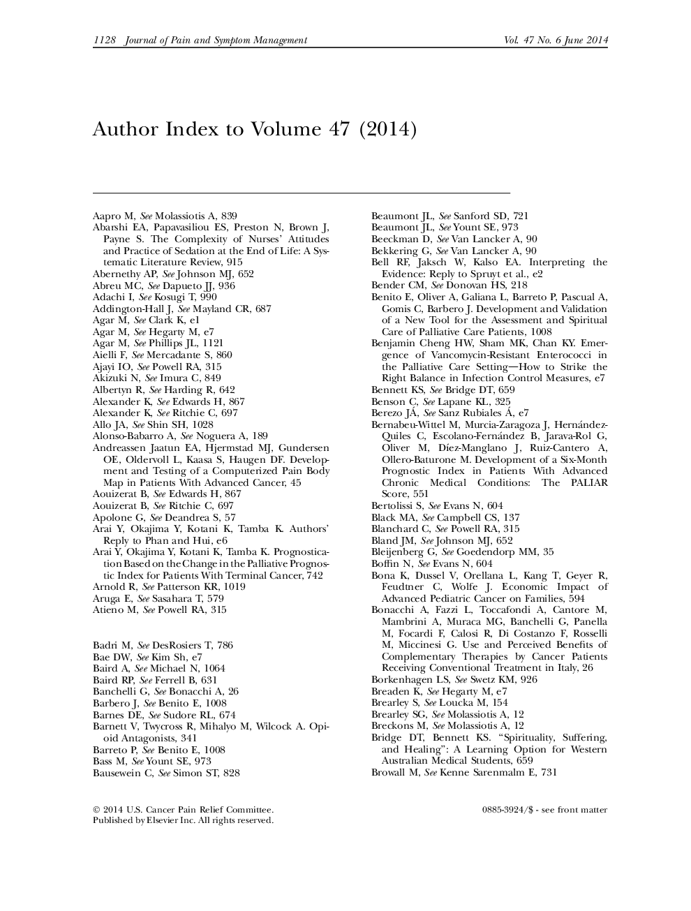 Author Index