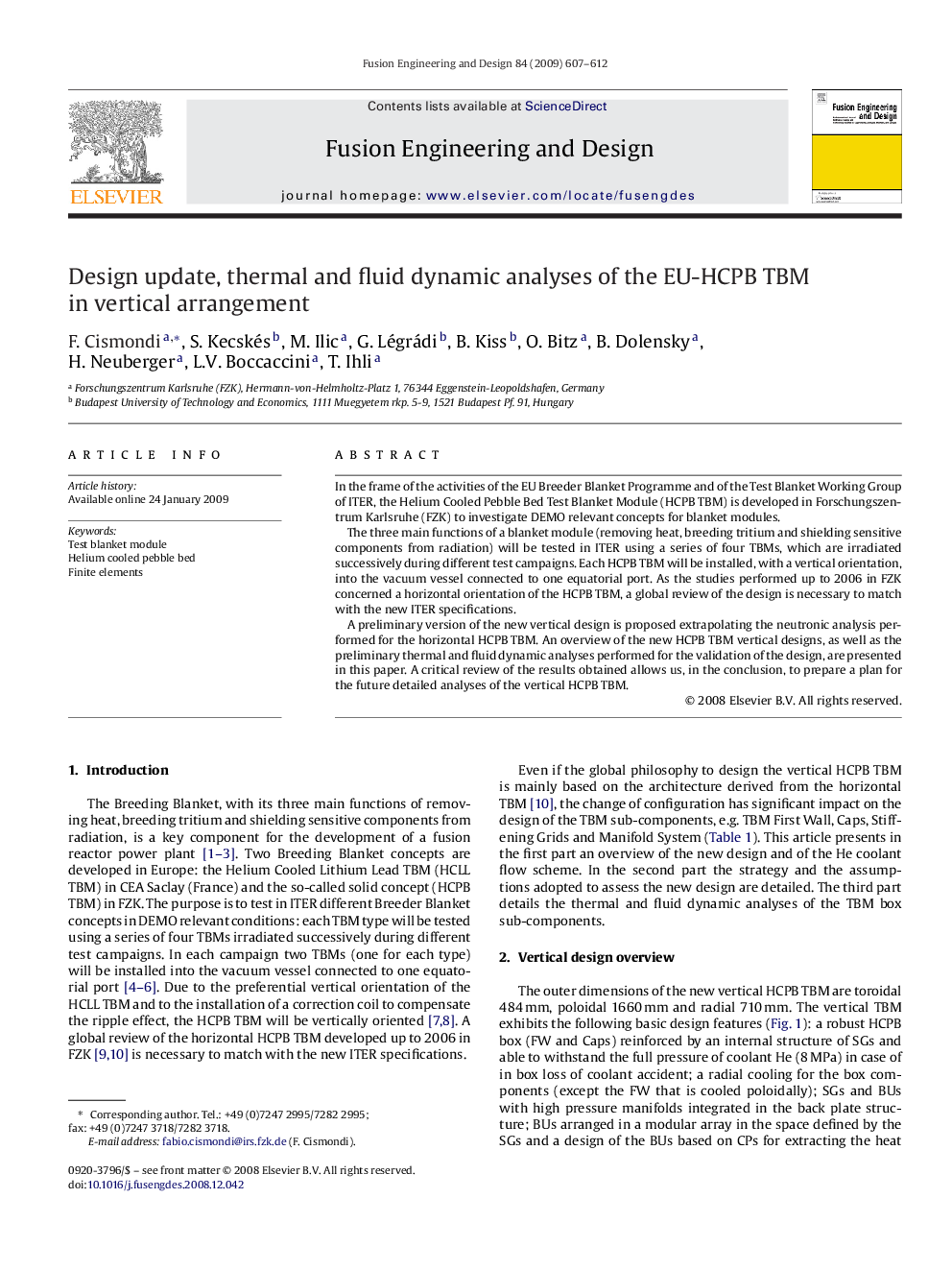 Design update, thermal and fluid dynamic analyses of the EU-HCPB TBM in vertical arrangement