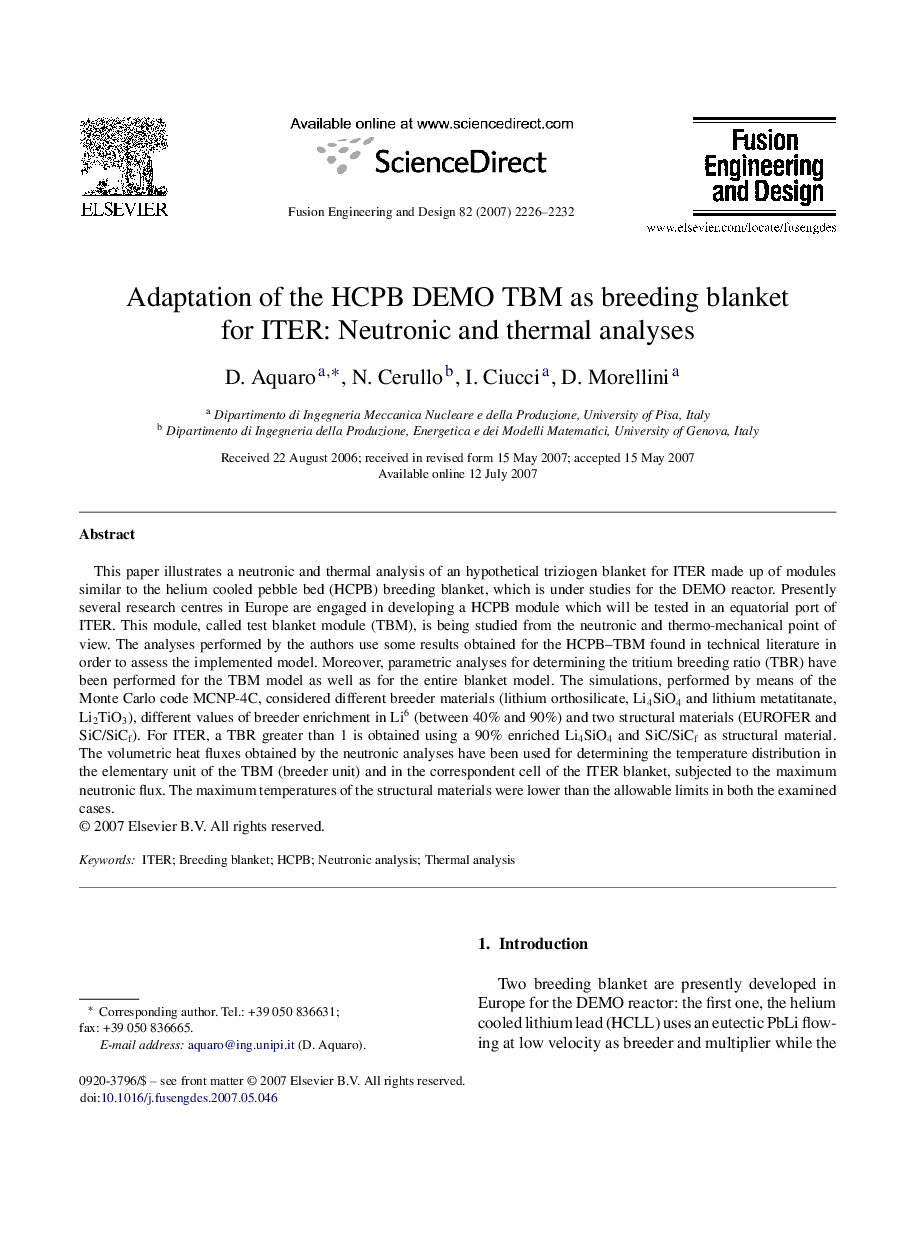 Adaptation of the HCPB DEMO TBM as breeding blanket for ITER: Neutronic and thermal analyses