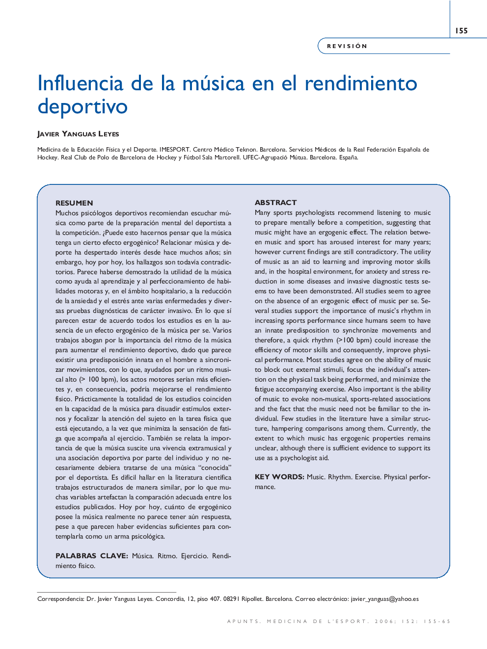 Influencia de la música en el rendimiento deportivo