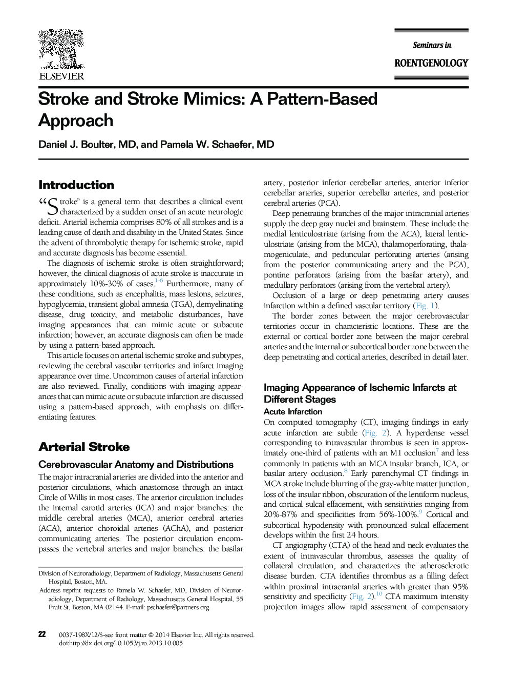 Stroke and Stroke Mimics: A Pattern-Based Approach