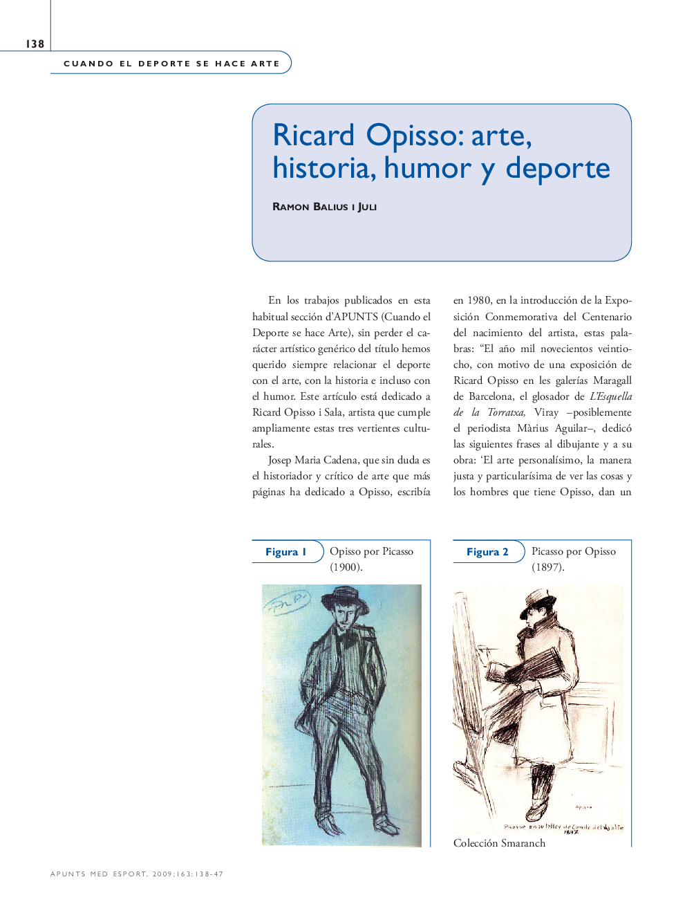 Ricard Opisso: arte, historia, humor y deporte