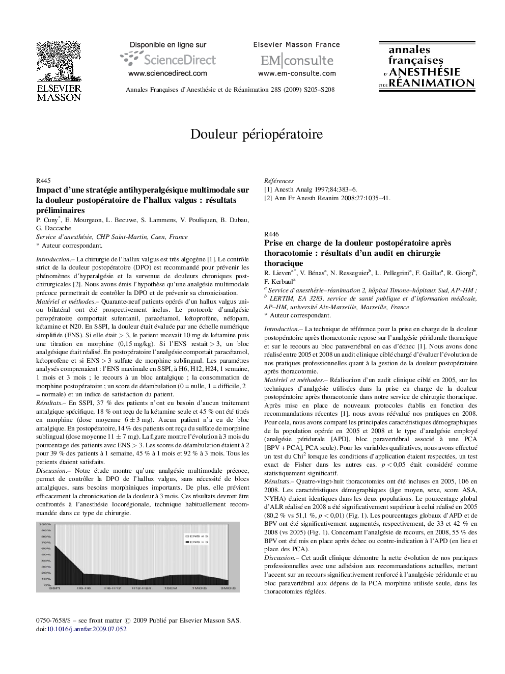 Douleur perioperatoire