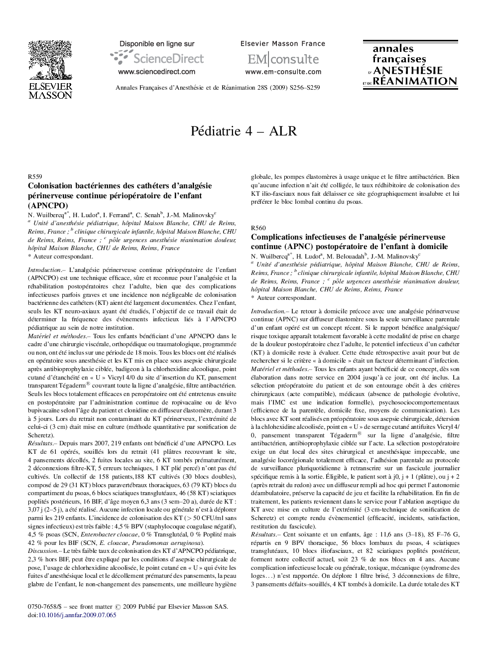 Pediatrie 4 - ALR