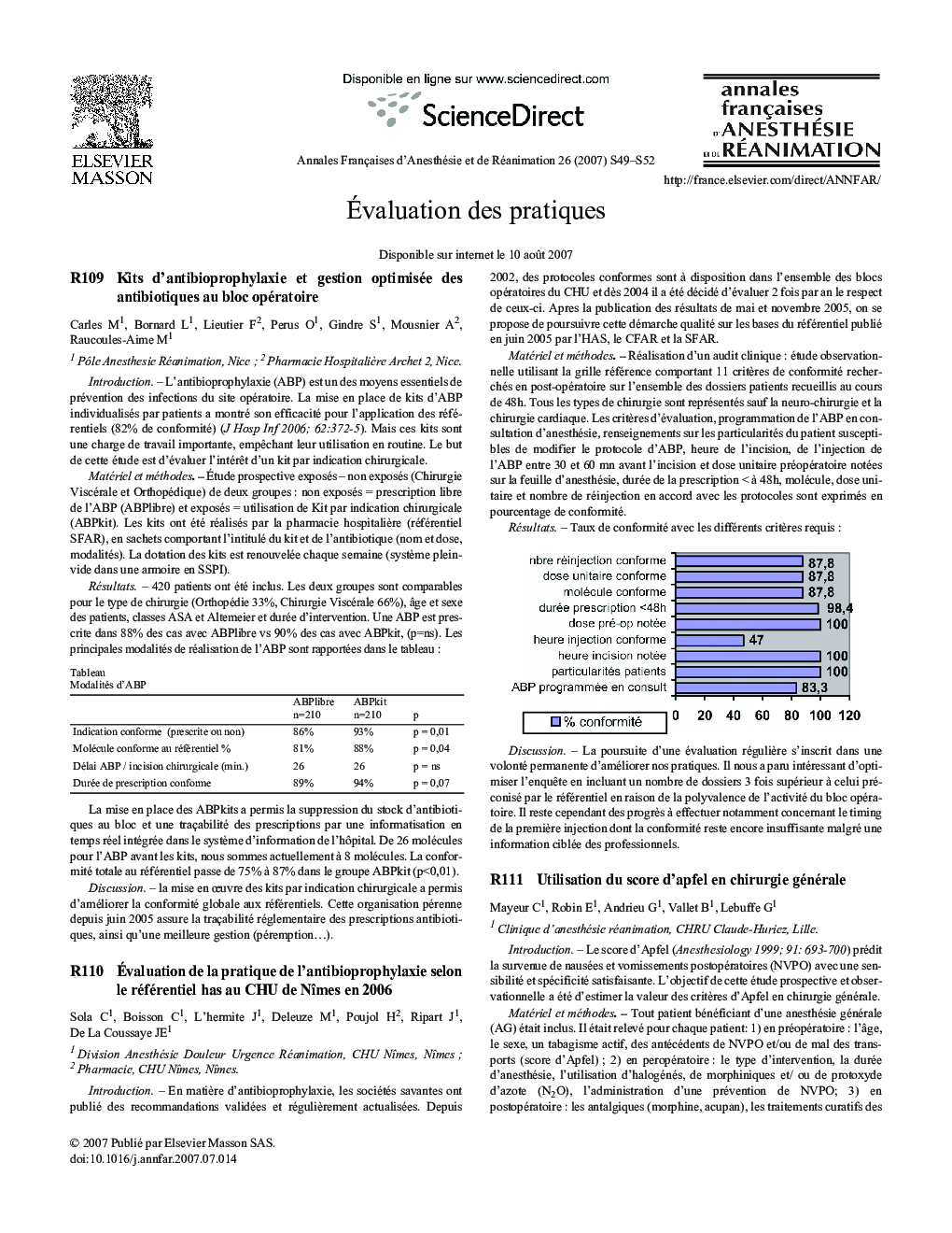 عکس صفحه اول مقاله: Ãvaluation des pratiques Ãvaluation des pratiques