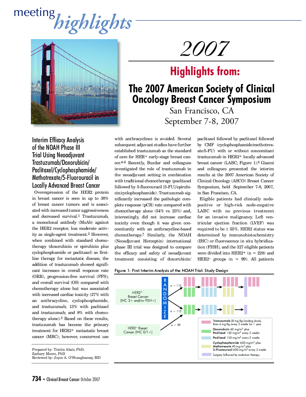 عکس صفحه اول مقاله: 2007 Highlights from: The 2007 American Society of Clinical Oncology Breast Cancer Symposium; San Francisco, CA; September 7-8, 2007 2007 Highlights from: The 2007 American Society of Clinical Oncology Breast Cancer Symposium; San Francisco, CA; September 7-8, 2007