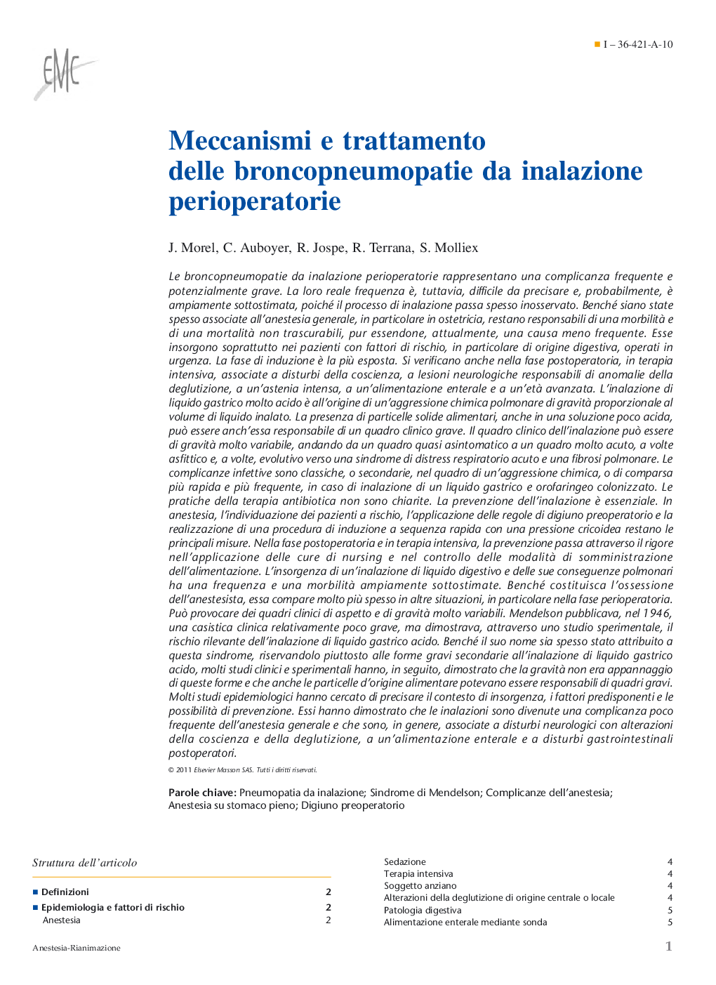 عکس صفحه اول مقاله: Meccanismi e trattamento delle broncopneumopatie da inalazione perioperatorie Meccanismi e trattamento delle broncopneumopatie da inalazione perioperatorie