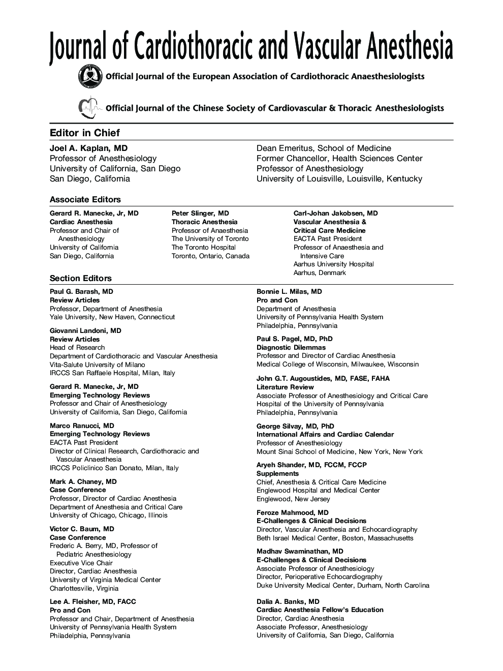 Editorial Board