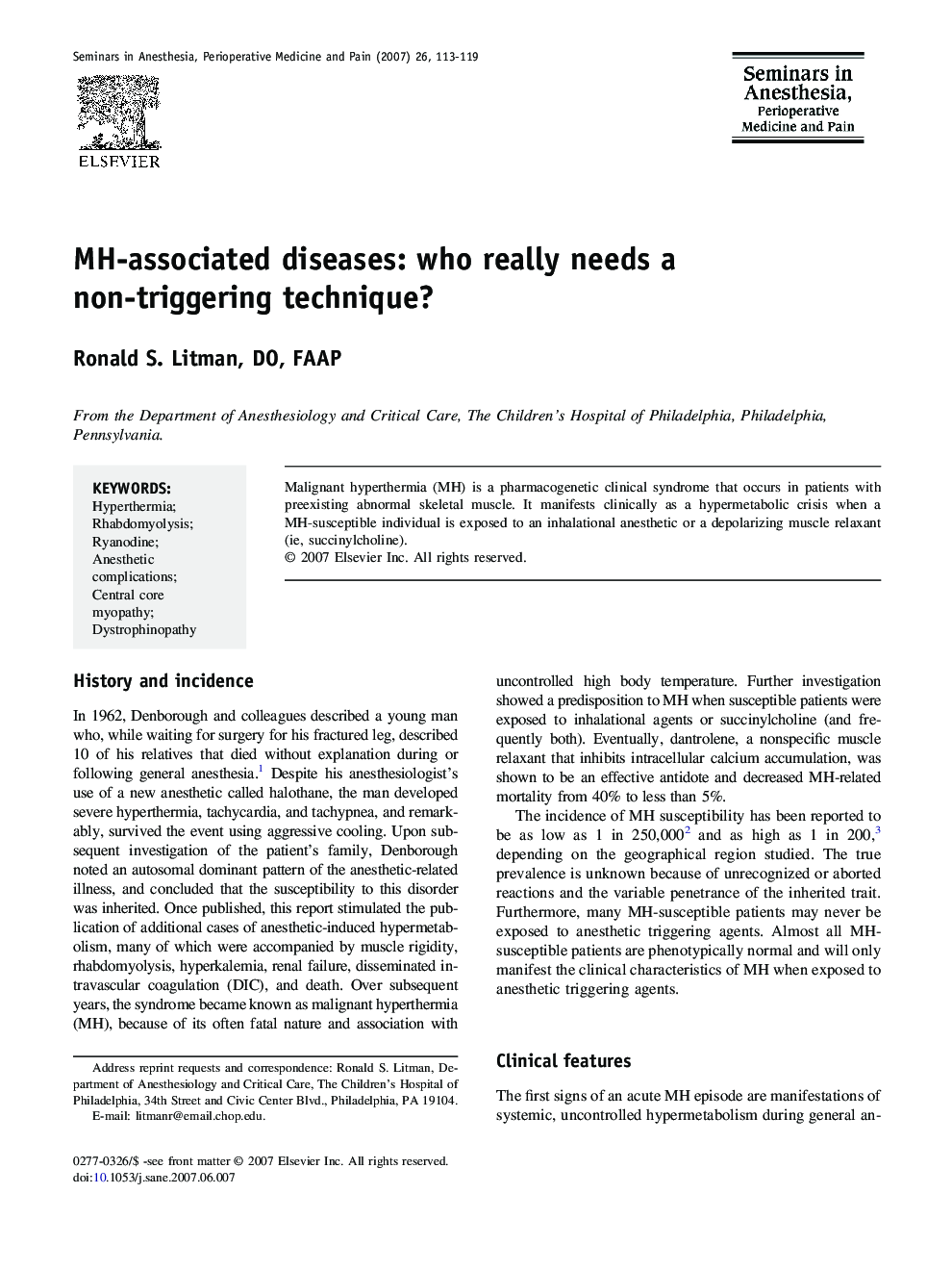 MH-associated diseases: who really needs a non-triggering technique?