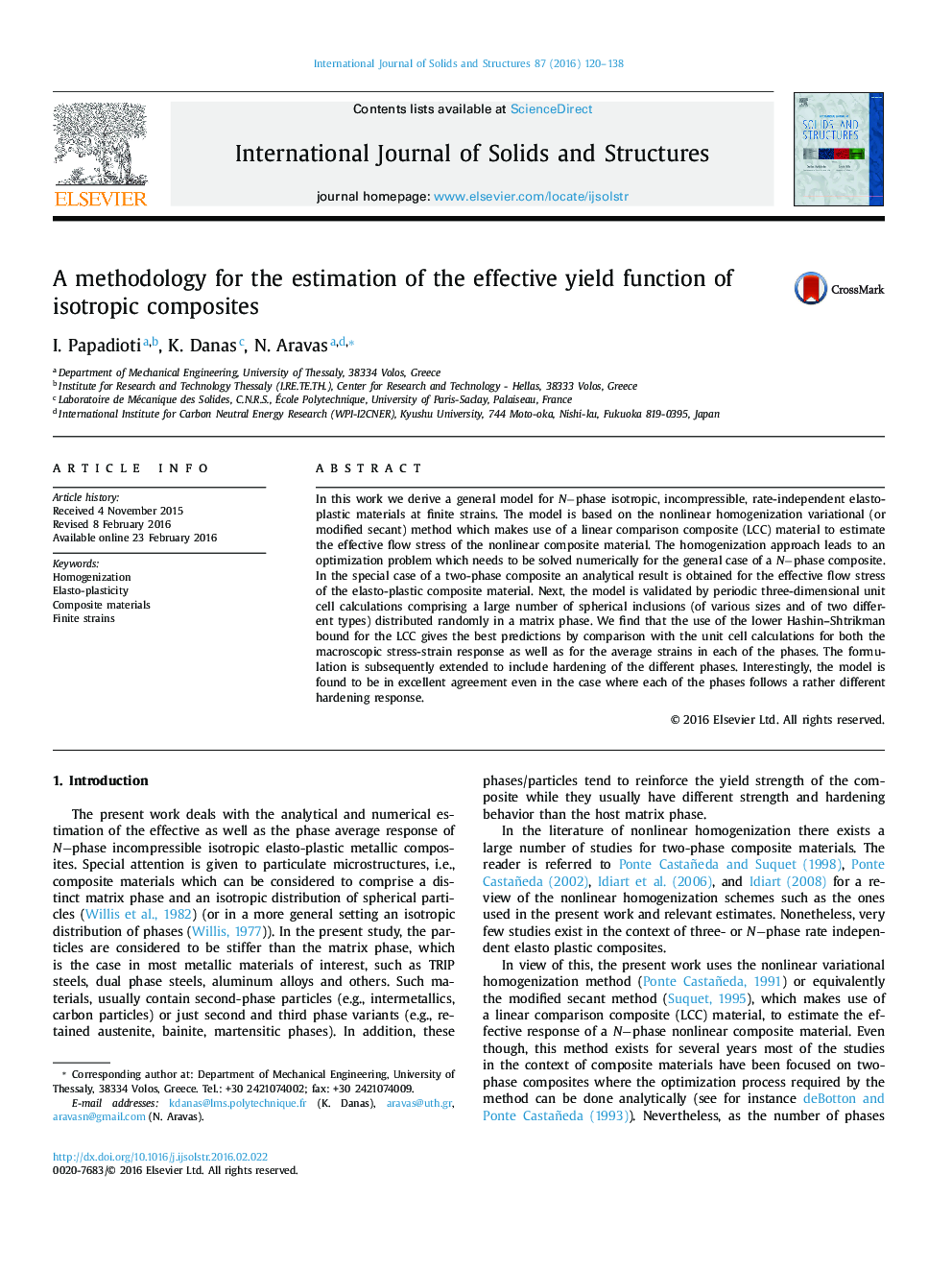 A methodology for the estimation of the effective yield function of isotropic composites