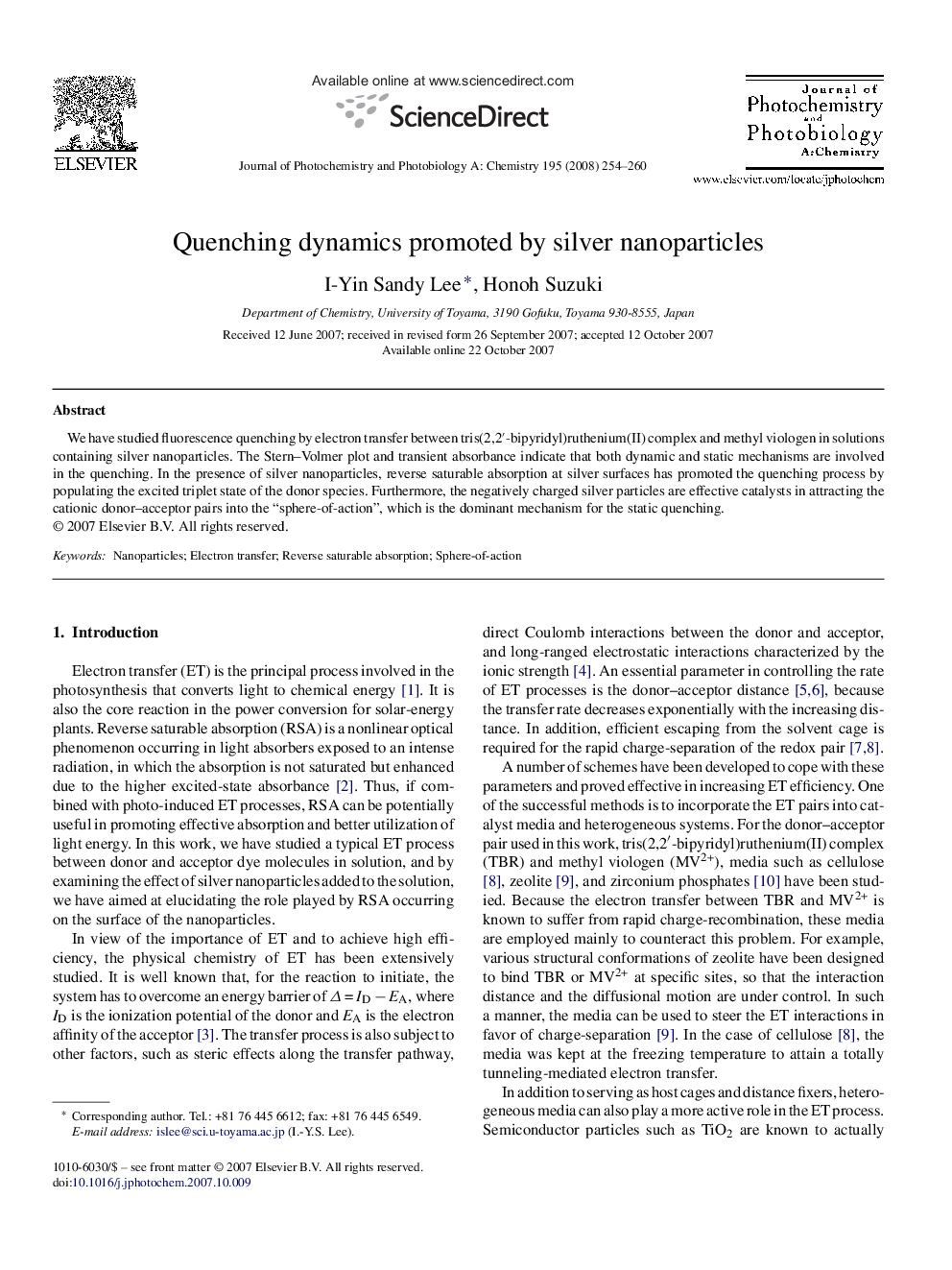 Quenching dynamics promoted by silver nanoparticles