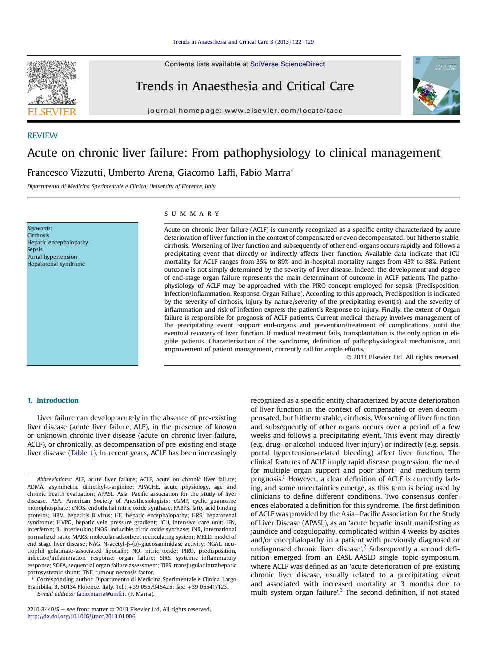 Acute on chronic liver failure: From pathophysiology to clinical management