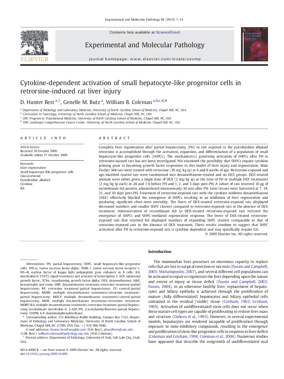 Cytokine-dependent activation of small hepatocyte-like progenitor cells in retrorsine-induced rat liver injury