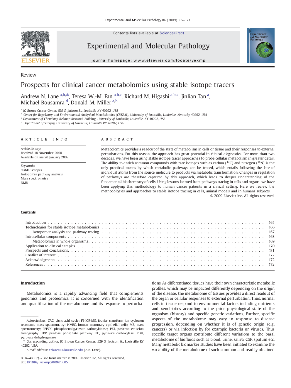 Prospects for clinical cancer metabolomics using stable isotope tracers