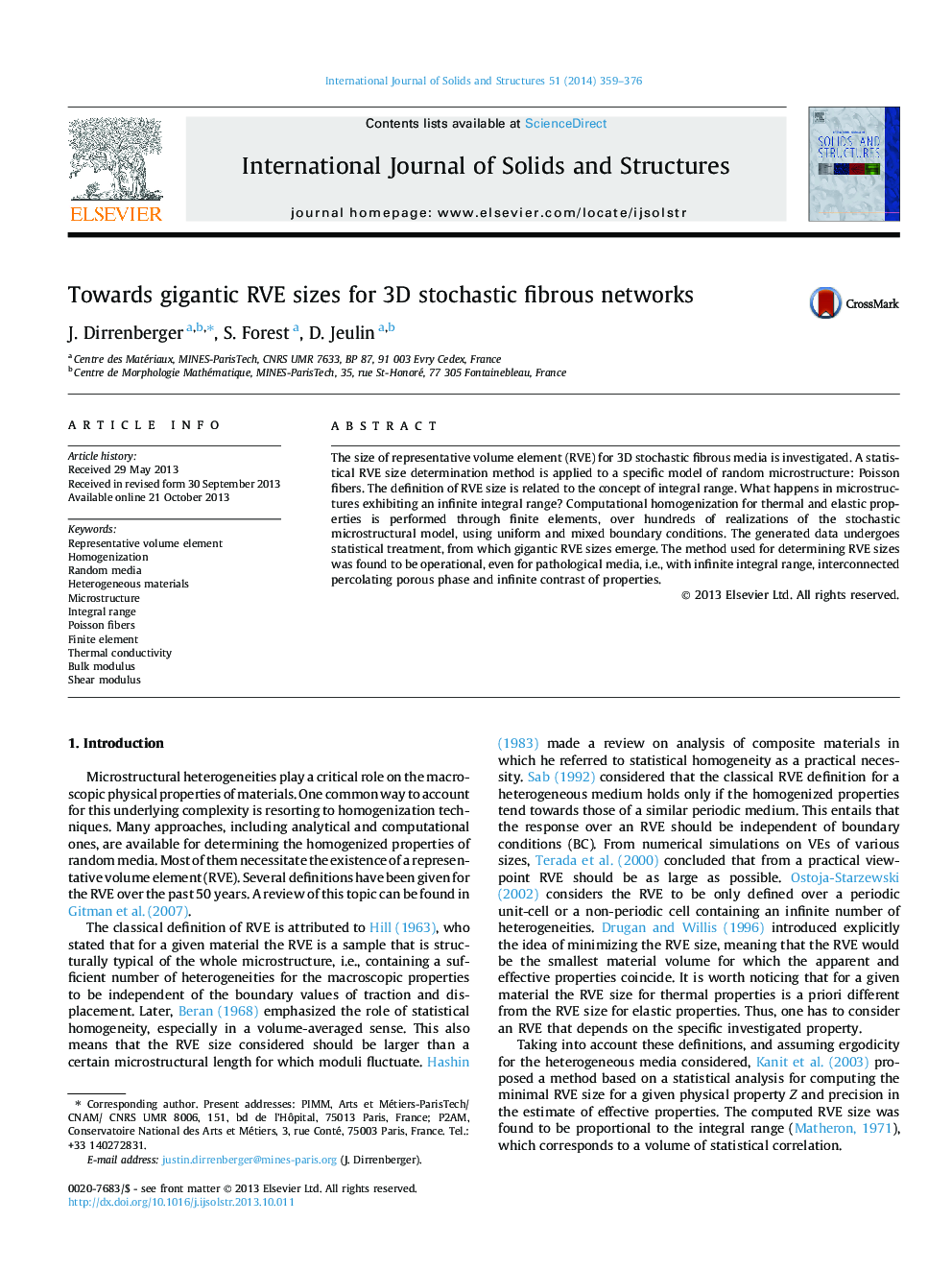 Towards gigantic RVE sizes for 3D stochastic fibrous networks