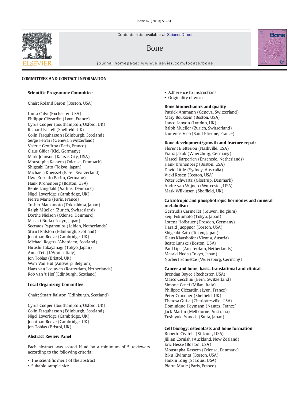 عکس صفحه اول مقاله: Committees and contact information Committees and contact information
