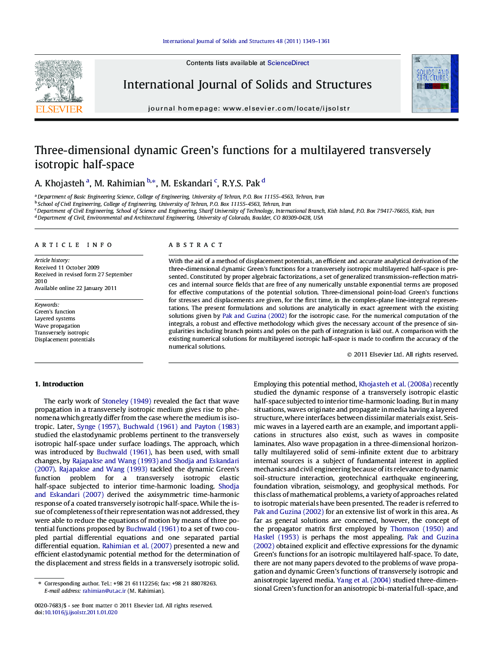 Three-dimensional dynamic Green’s functions for a multilayered transversely isotropic half-space