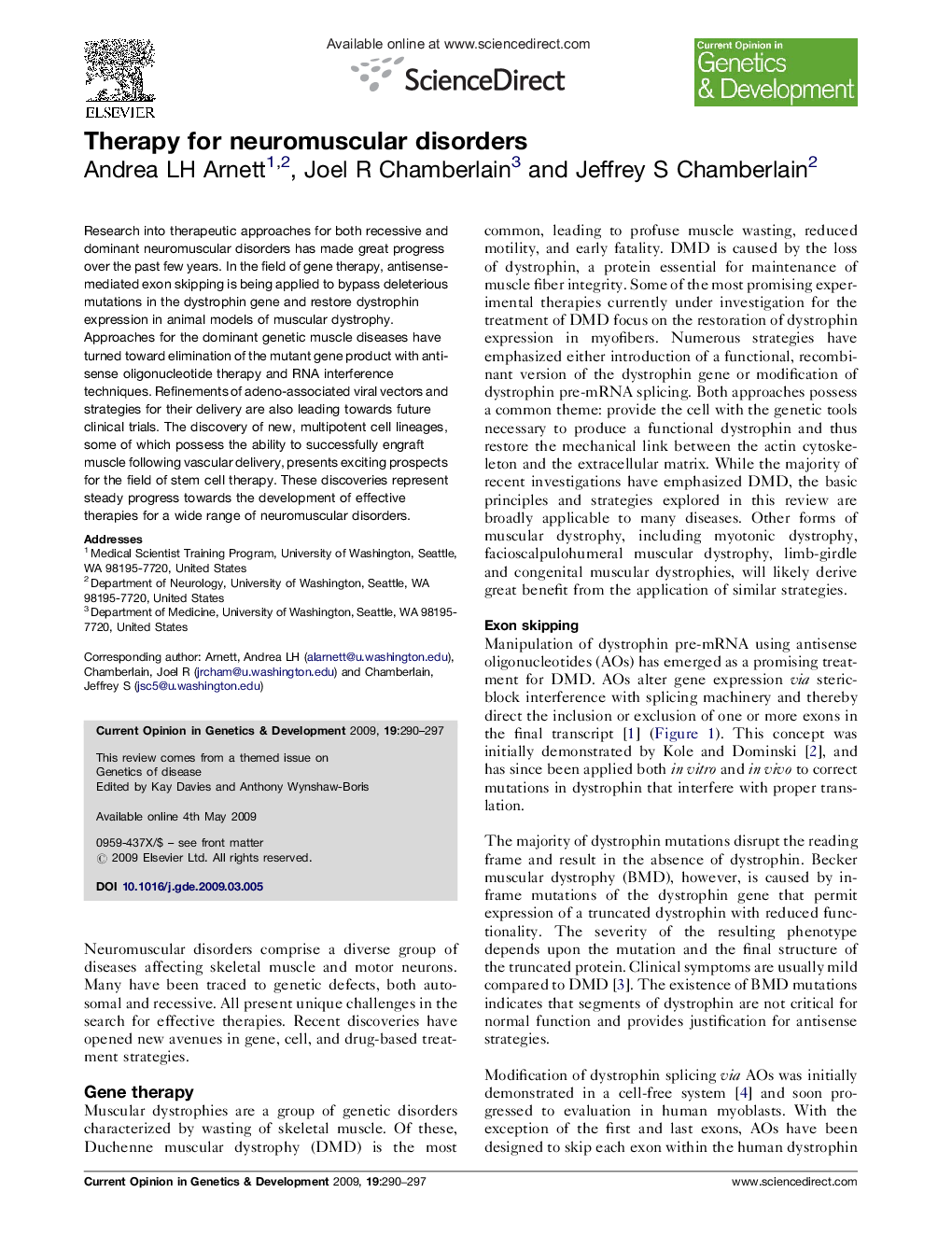 Therapy for neuromuscular disorders