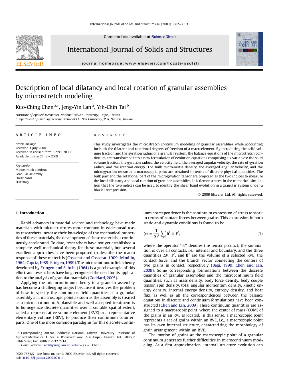 Description of local dilatancy and local rotation of granular assemblies by microstretch modeling