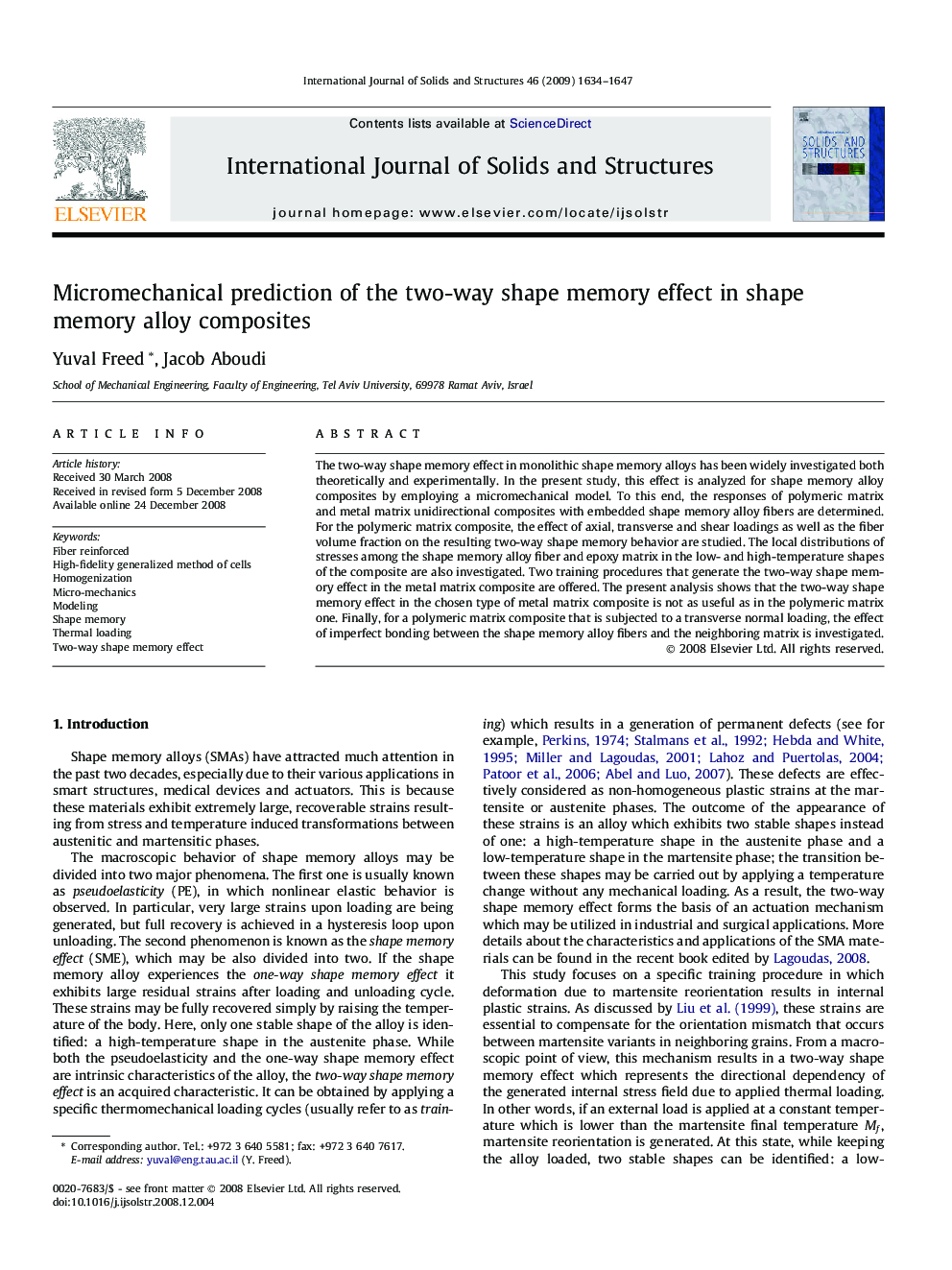 Micromechanical prediction of the two-way shape memory effect in shape memory alloy composites