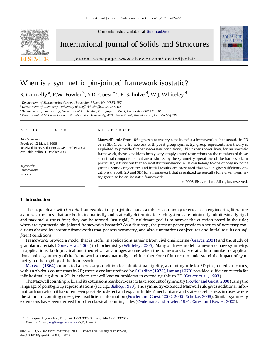 When is a symmetric pin-jointed framework isostatic?