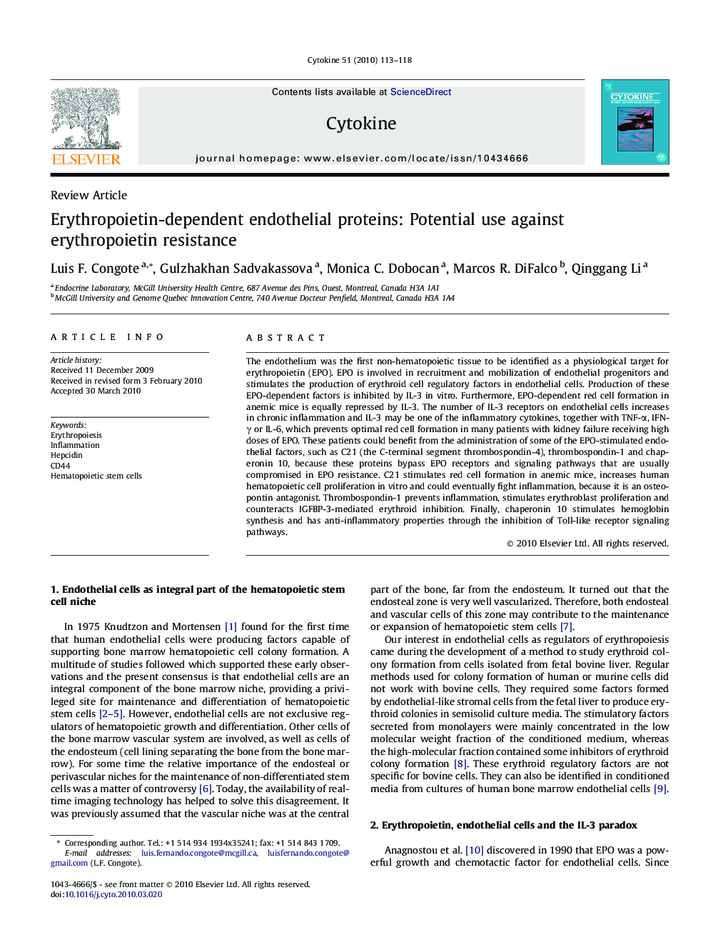 Erythropoietin-dependent endothelial proteins: Potential use against erythropoietin resistance