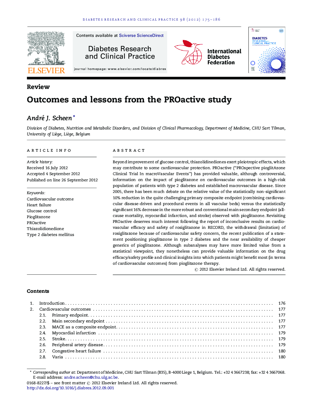 Outcomes and lessons from the PROactive study