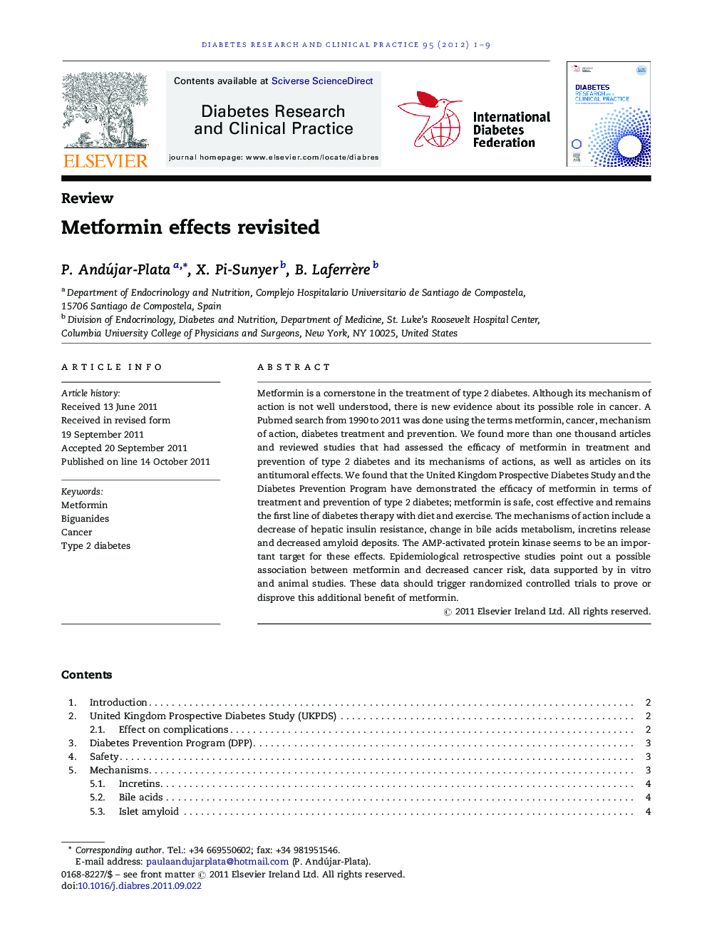 Metformin effects revisited