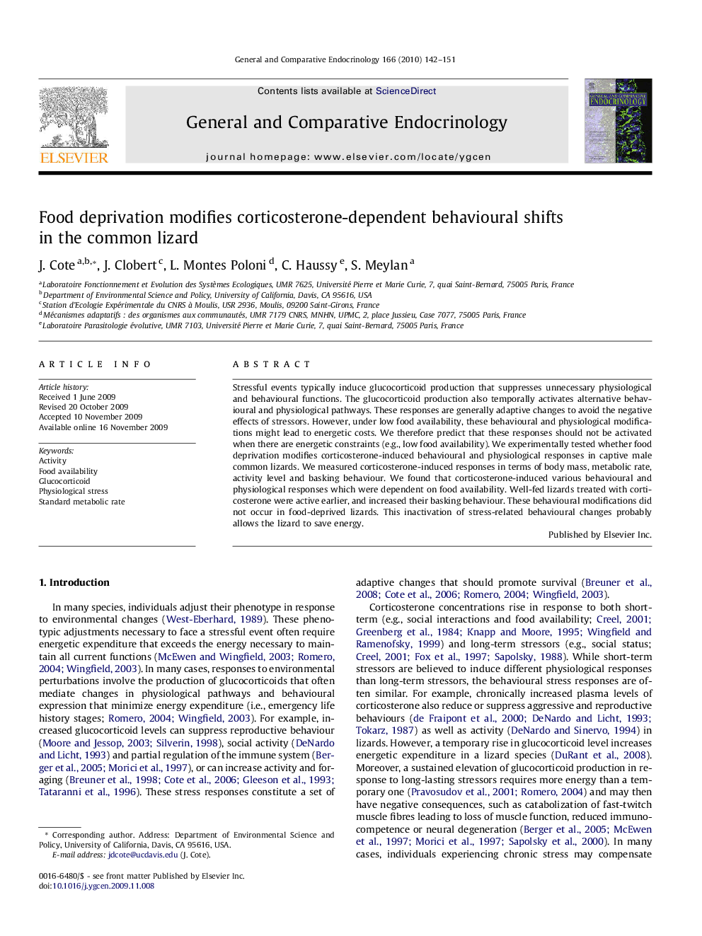 Food deprivation modifies corticosterone-dependent behavioural shifts in the common lizard