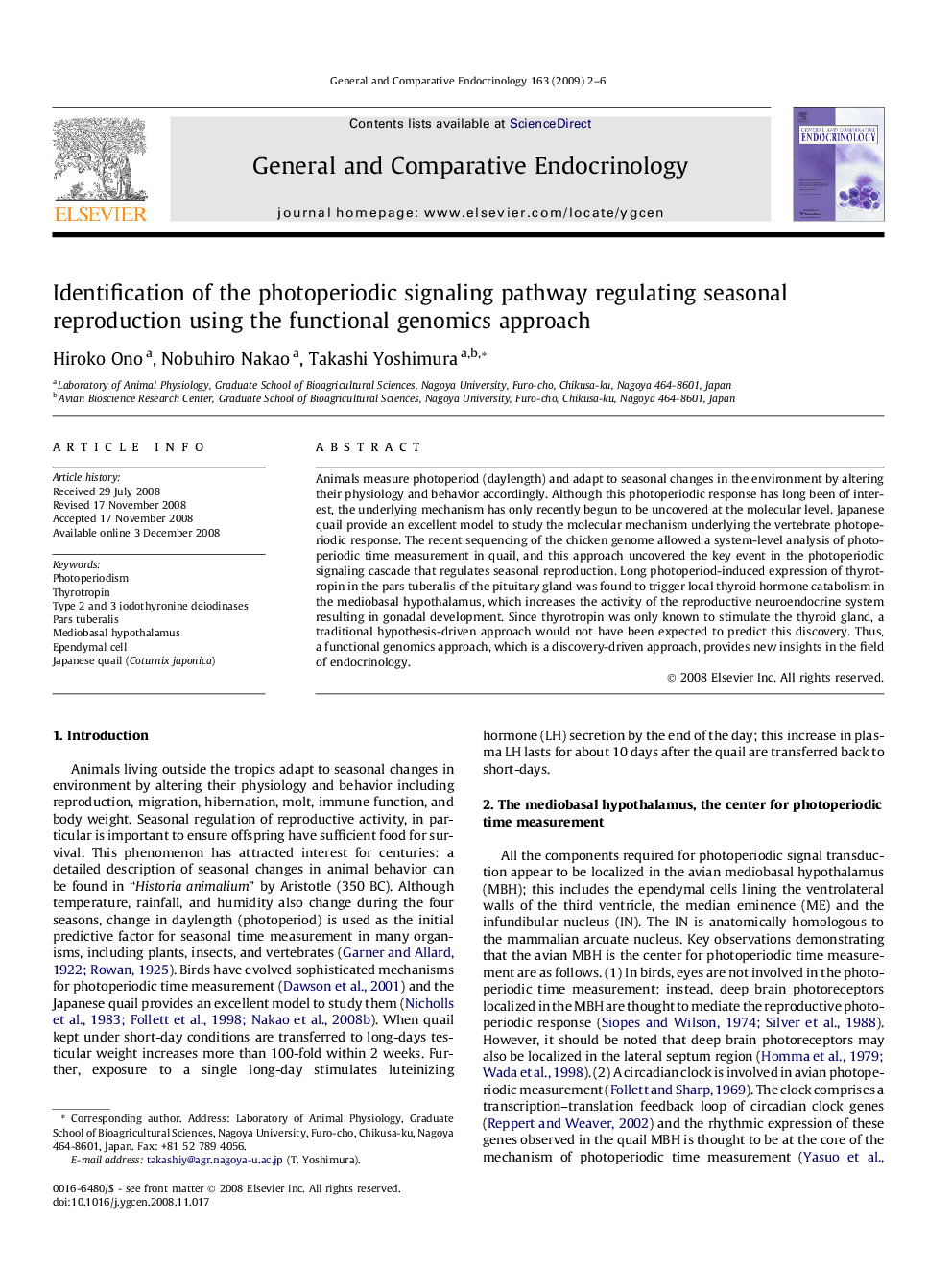 Identification of the photoperiodic signaling pathway regulating seasonal reproduction using the functional genomics approach