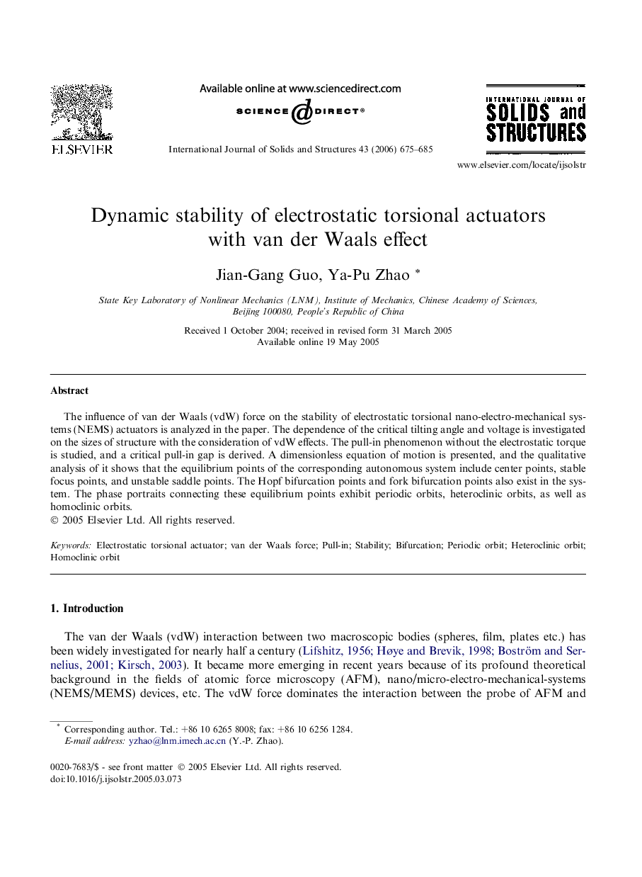 Dynamic stability of electrostatic torsional actuators with van der Waals effect