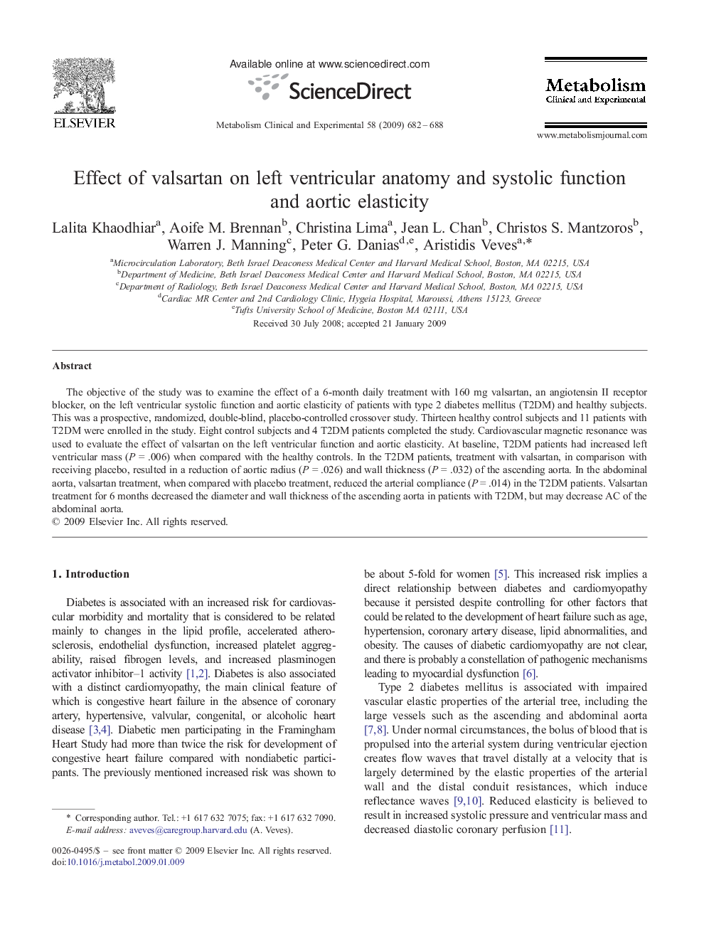Effect of valsartan on left ventricular anatomy and systolic function and aortic elasticity