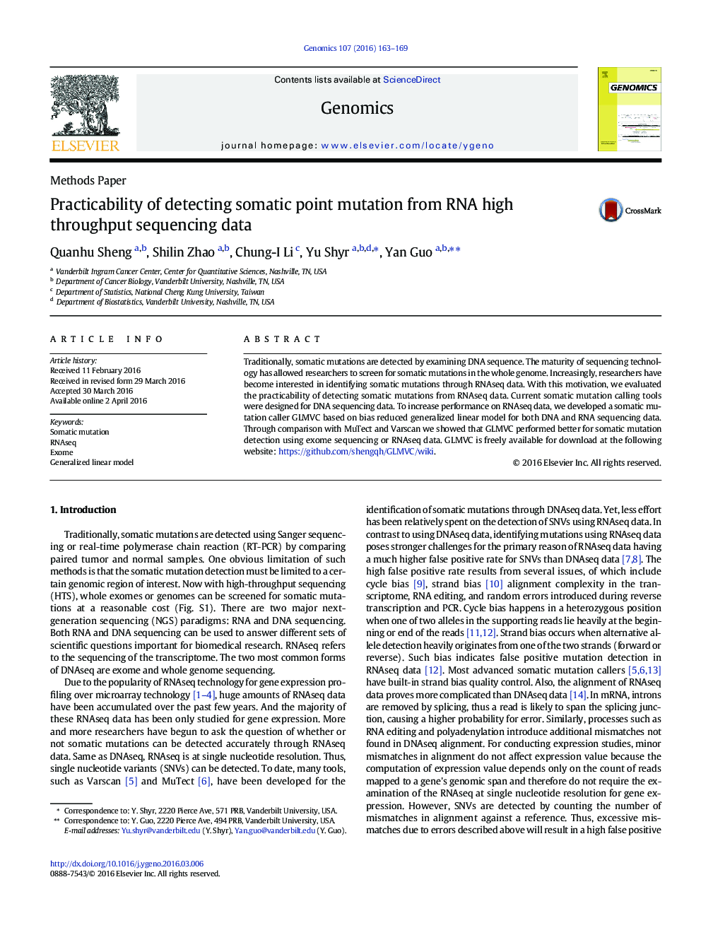 Practicability of detecting somatic point mutation from RNA high throughput sequencing data