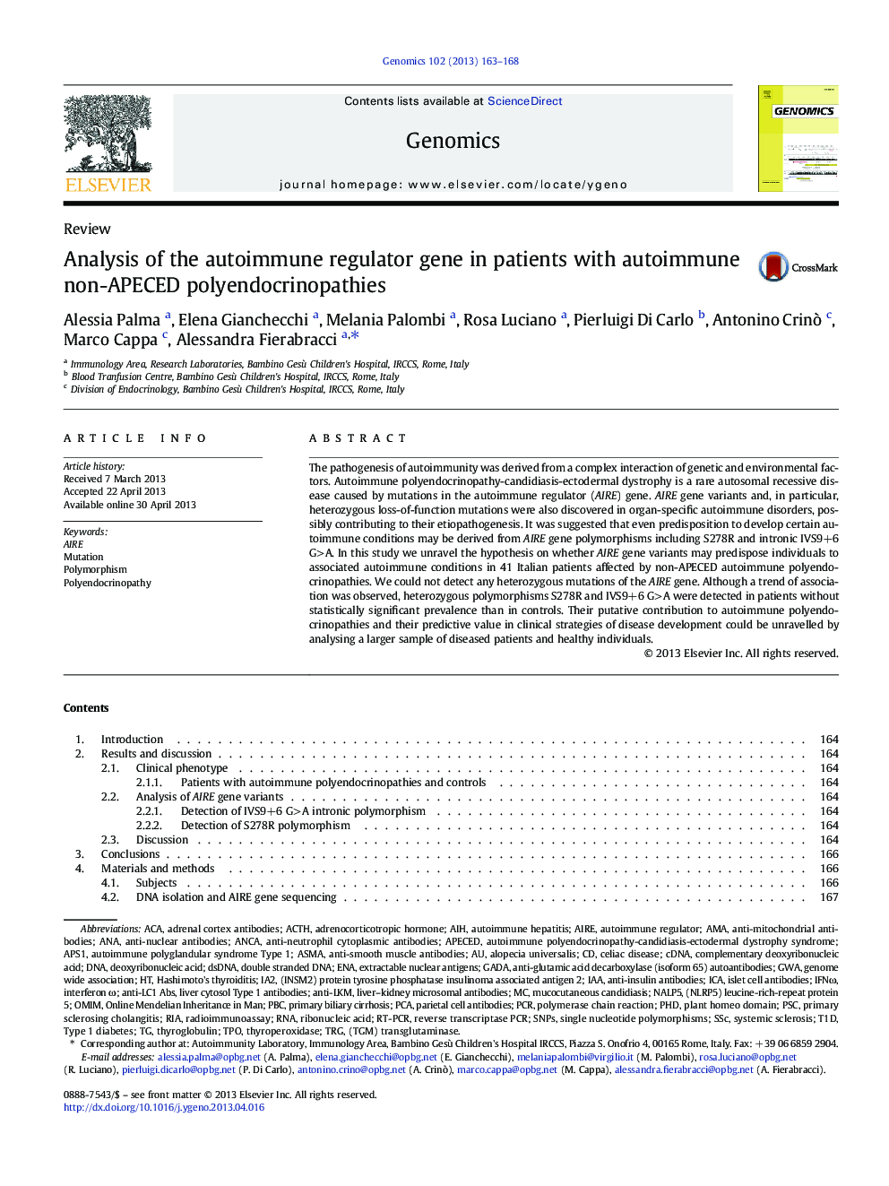 Analysis of the autoimmune regulator gene in patients with autoimmune non-APECED polyendocrinopathies