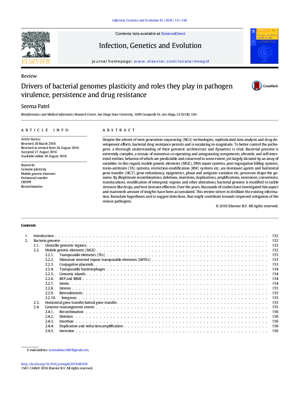 Drivers of bacterial genomes plasticity and roles they play in pathogen virulence, persistence and drug resistance