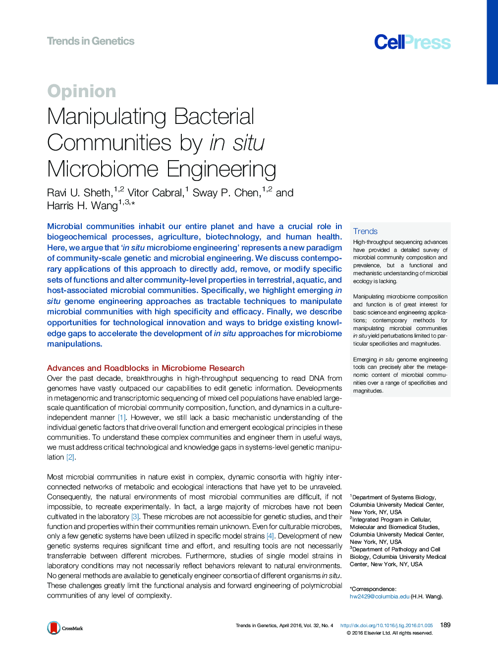 Manipulating Bacterial Communities by in situ Microbiome Engineering