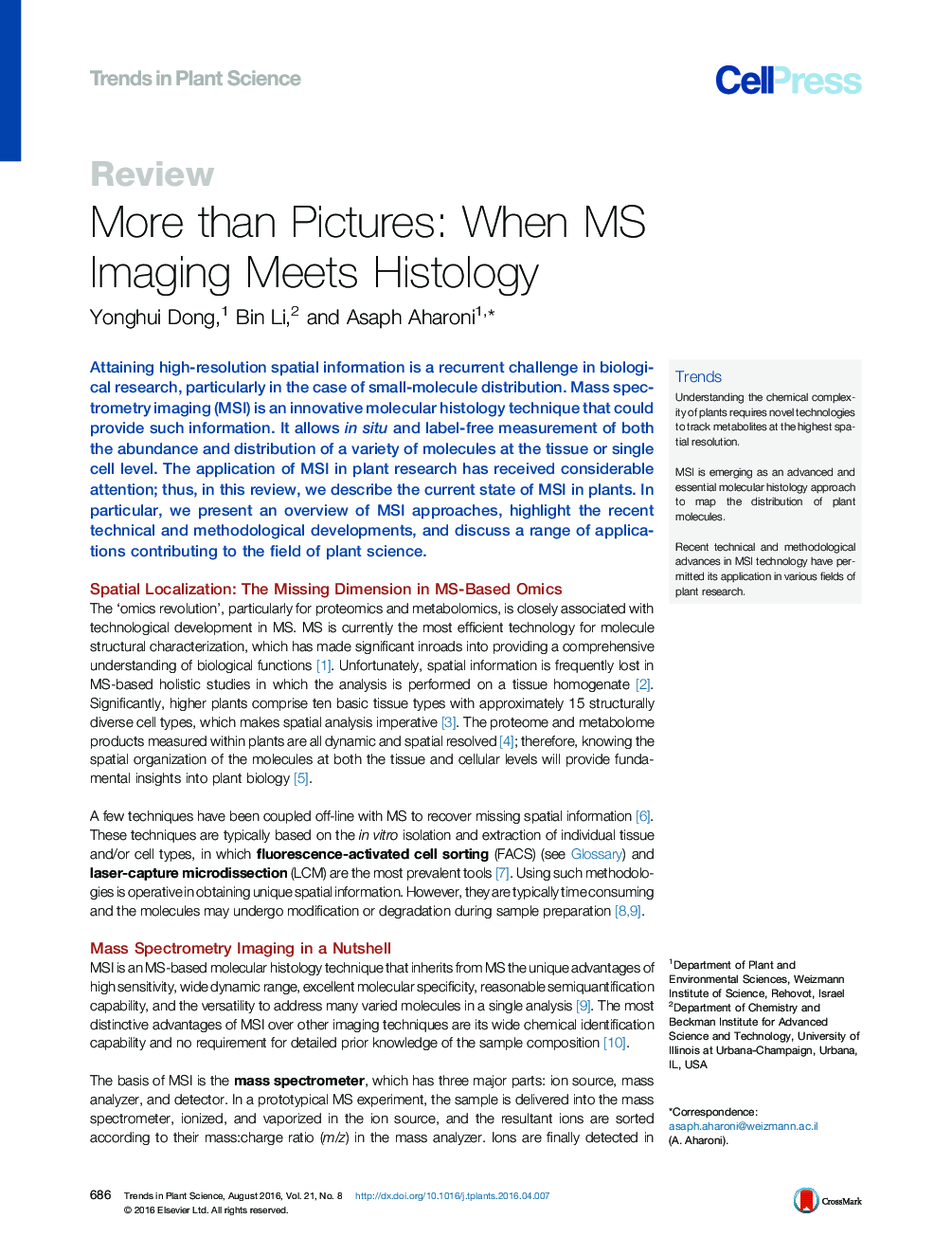 More than Pictures: When MS Imaging Meets Histology