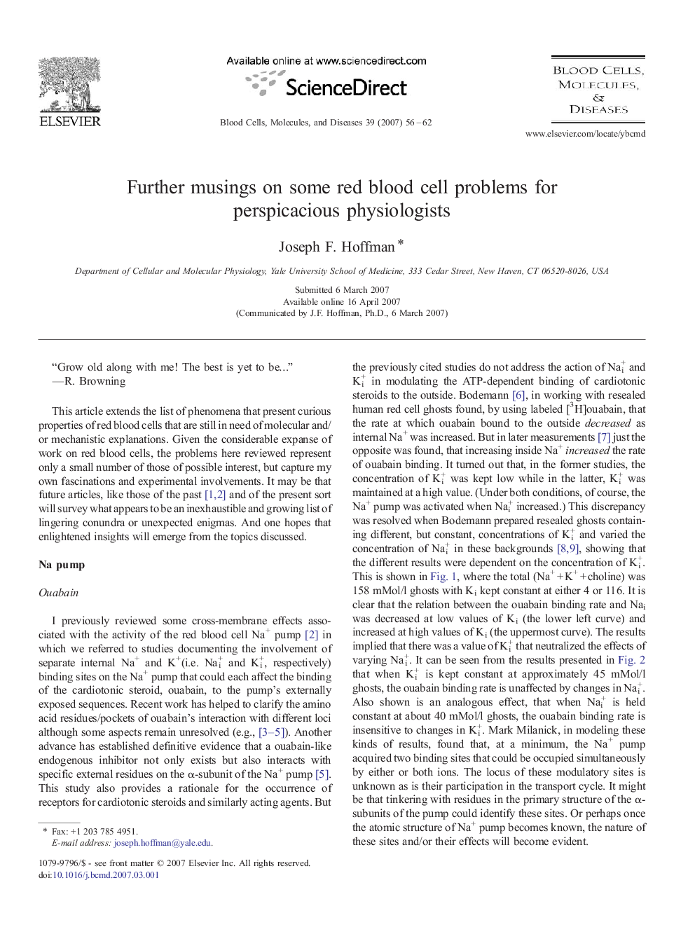 Further musings on some red blood cell problems for perspicacious physiologists